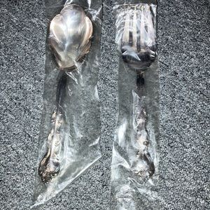 Still in original Packaging! International Silverplate Serving Fork and Spoon